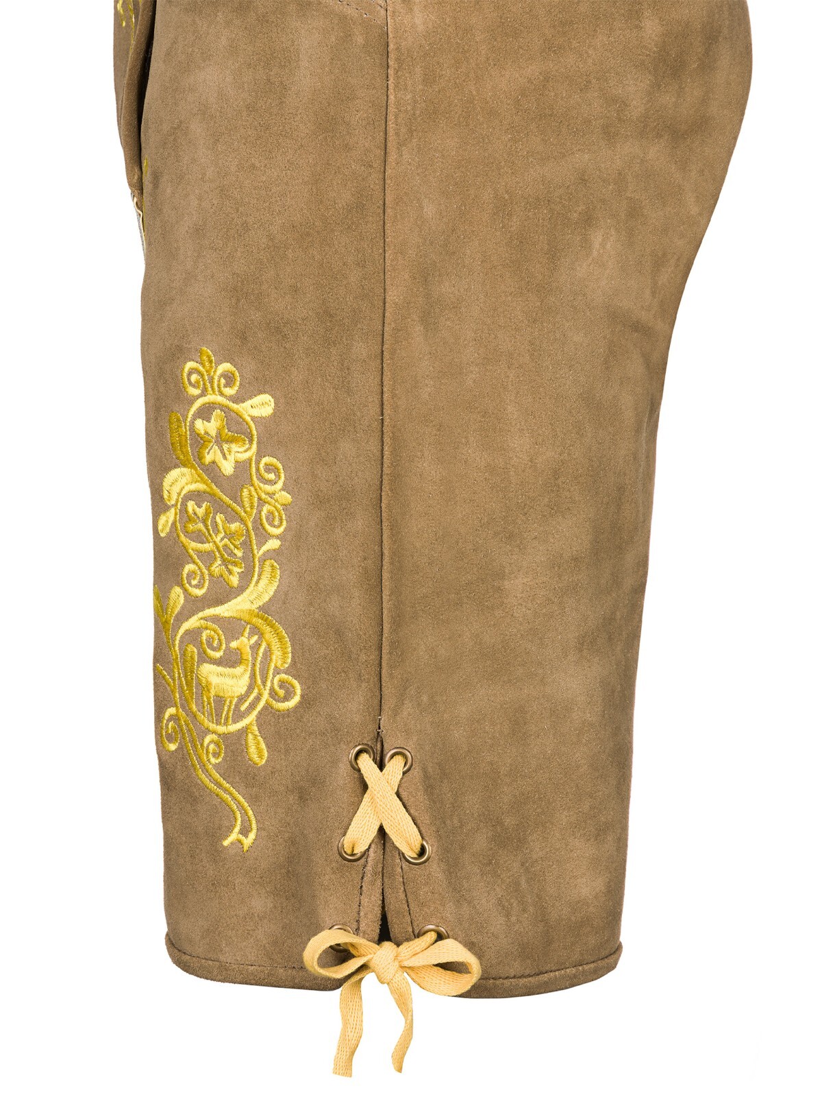 Men’s Bavarian Tratchen Lederhosen Pant German Oktoberfest Suede Leather Pants