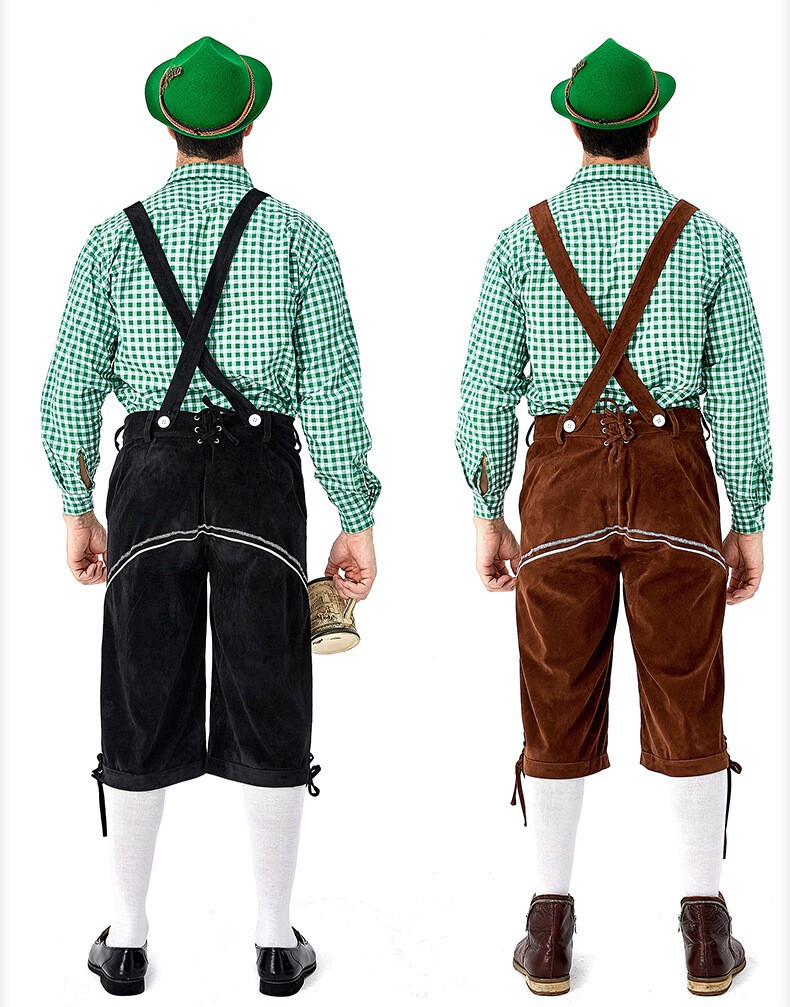 TRADITIONAL MENS BAVARIAN LEDERHOSEN OKTOBERFEST LEDERHOSEN GERMAN SUSPENDER