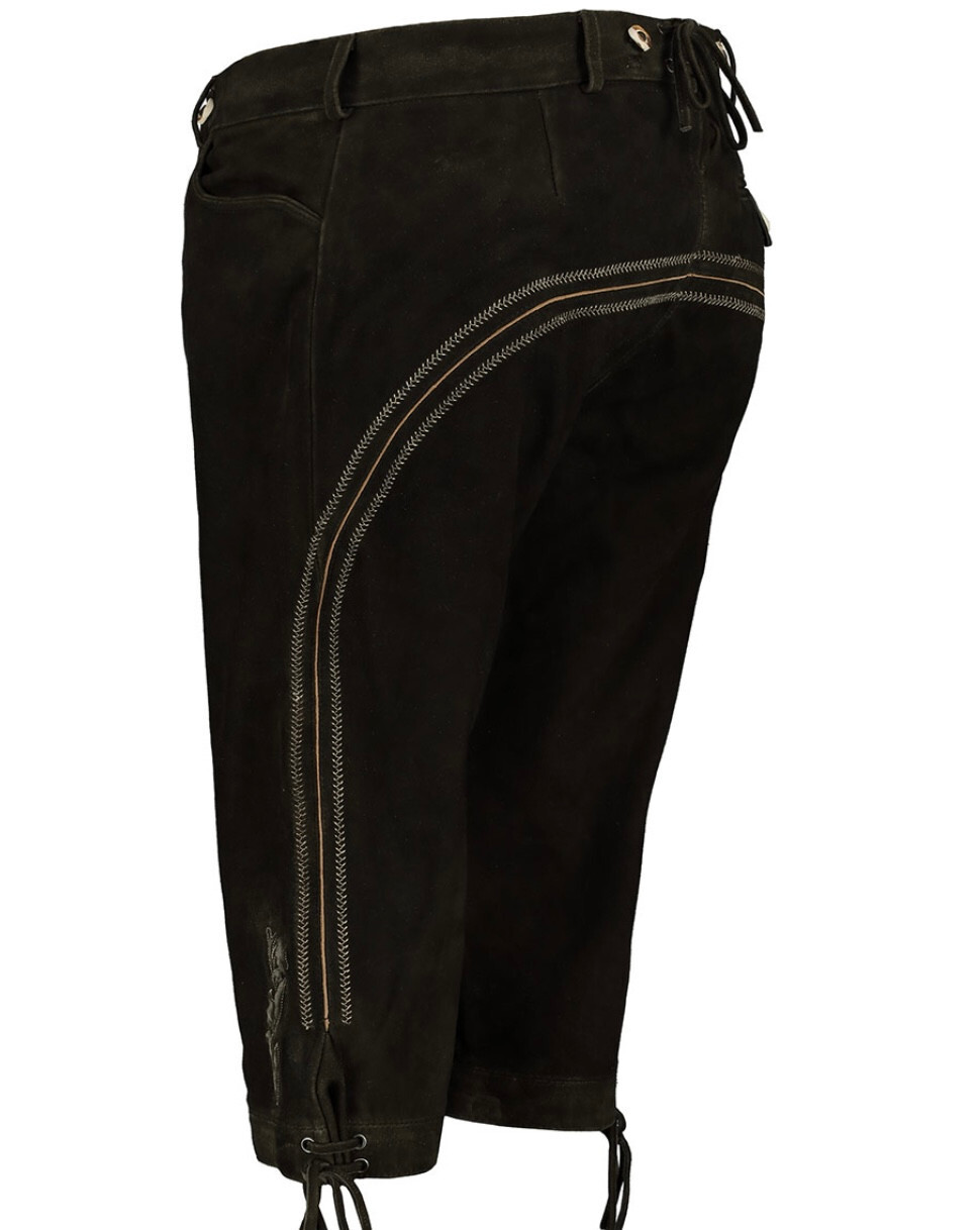 Lekra Trachtenlederhose Bundlederhose Herren braun Gr. 48 Ziegenleder neuw.