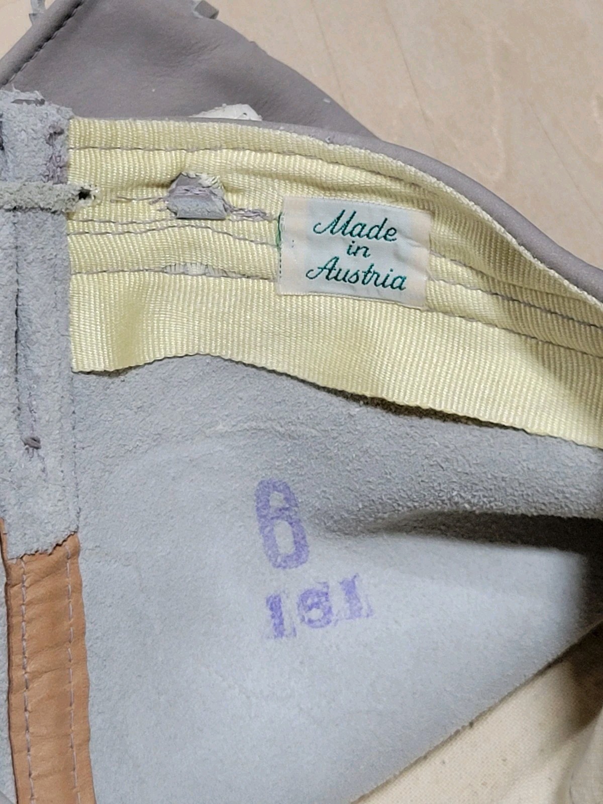 Vintage 1950s Boy’s Size 6 Lederhosen Leather Suede Austria Alpine Breeches