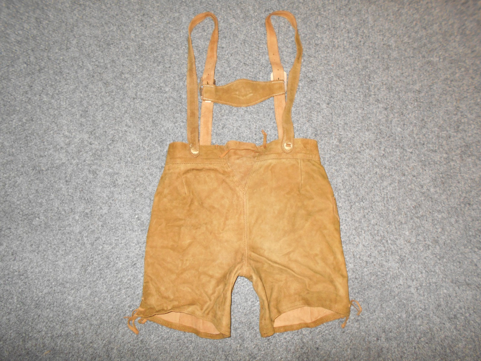 STEINDL ORIGINAL BAVARIAN OKTOBERFEST BOYS LARGE 146 LEATHER LEDERHOSEN B2