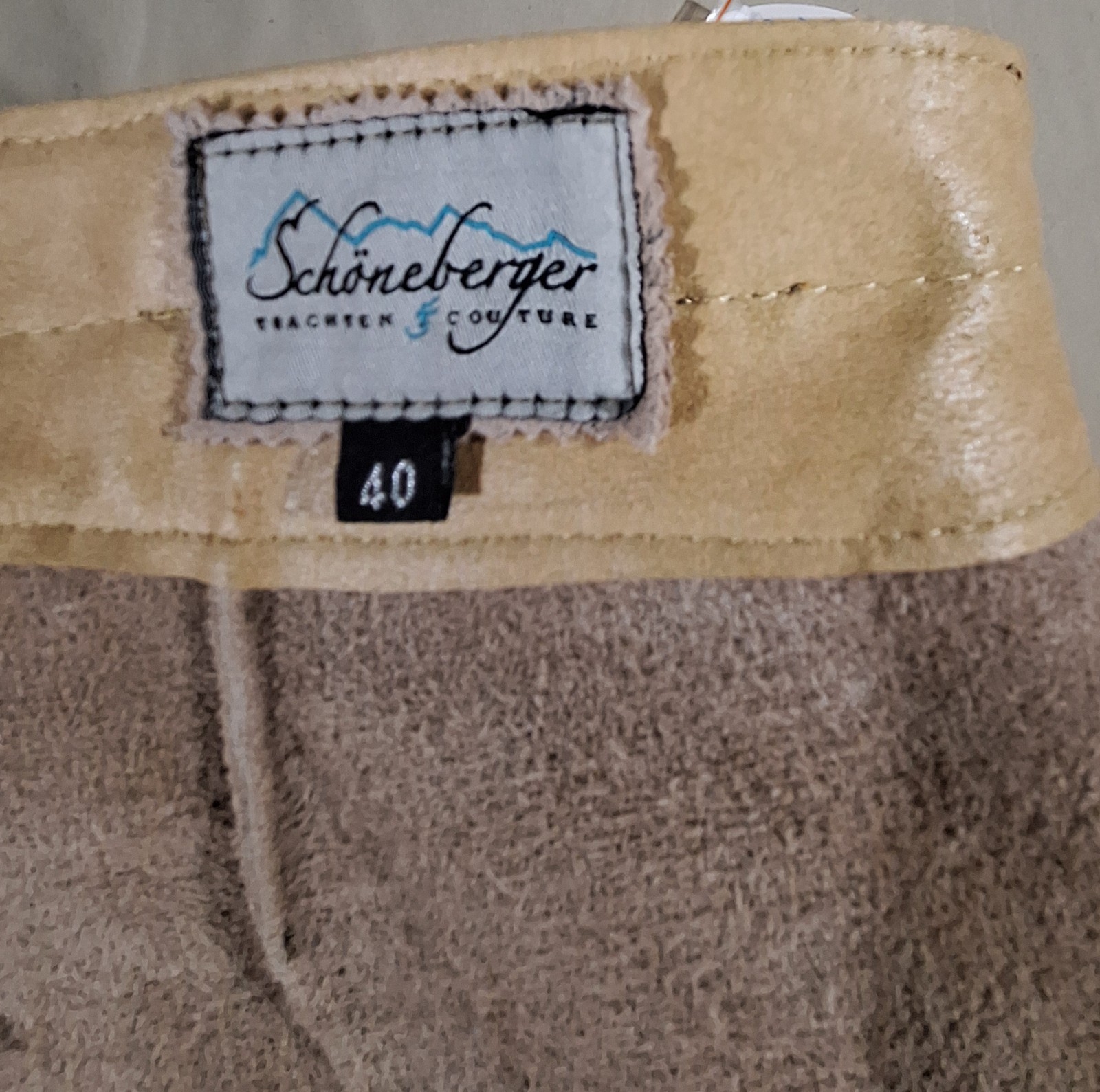 NWT Schoenberger Lederhosen Leather Shorts Oktoberfest Bavarian Alpine Trachten
