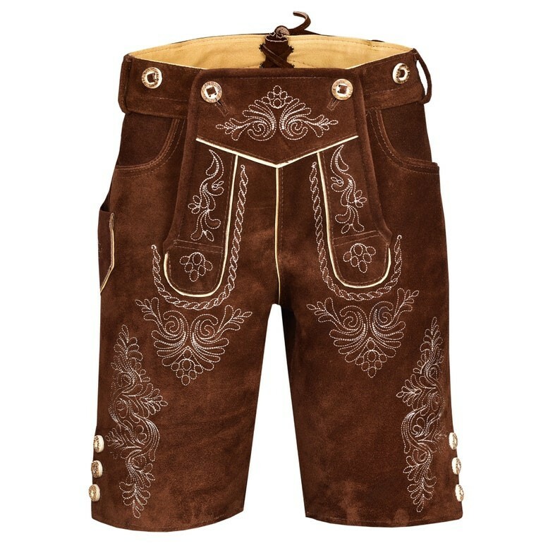 BAVARIA TRACHTEN Lederhosen Men Genuine Leather Authentic German  Size 60