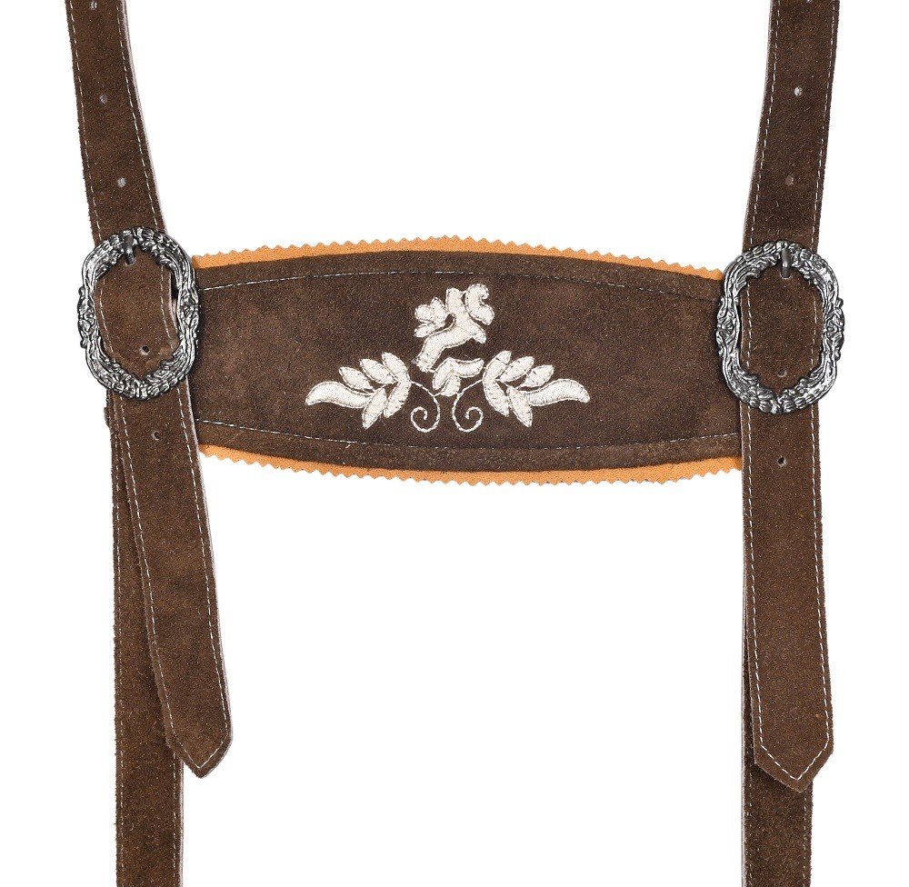 Oktoberfest Bavarian Lederhosen Real Leather Brown Matching long Short German