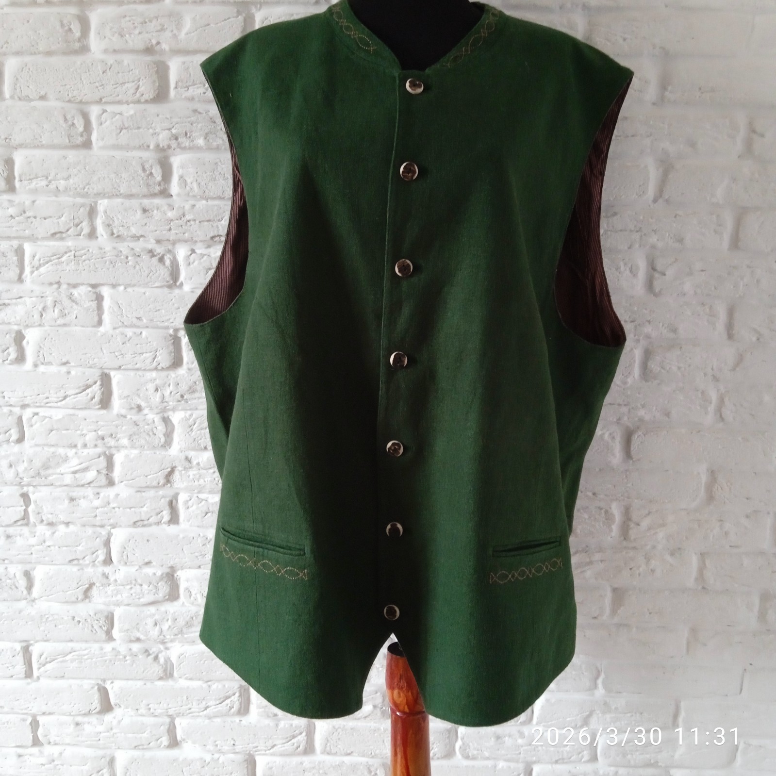 Tofana TYROL OKTOBERFEST DIRNDL MEN’S sleeveless jacket SIZE 58