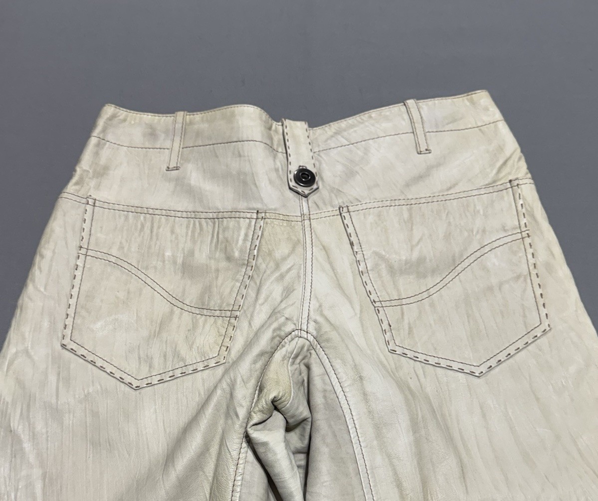 On Stage Denmark Leather Lederhosen Cream Size 38 Soft Authentic Bavarian