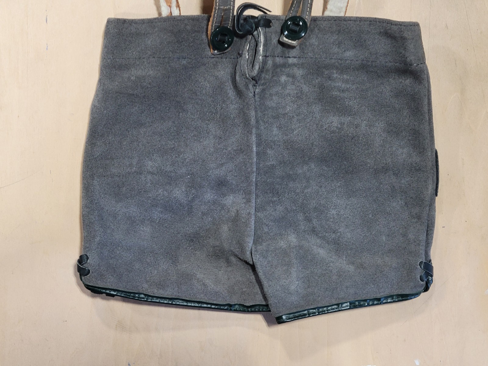 Vintage 1950s Boy’s Size 4 Lederhosen Leather Suede Austria Alpine Breeches