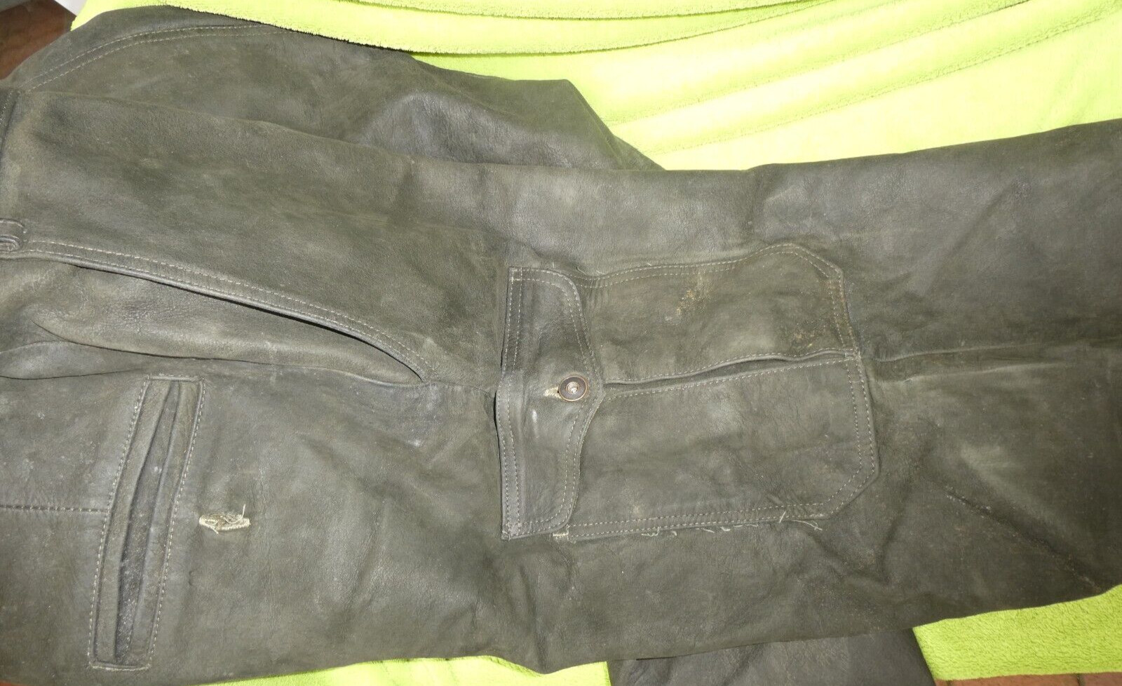 Old leather jeans hunting leather pants leather pants hunter leather pants No. 84