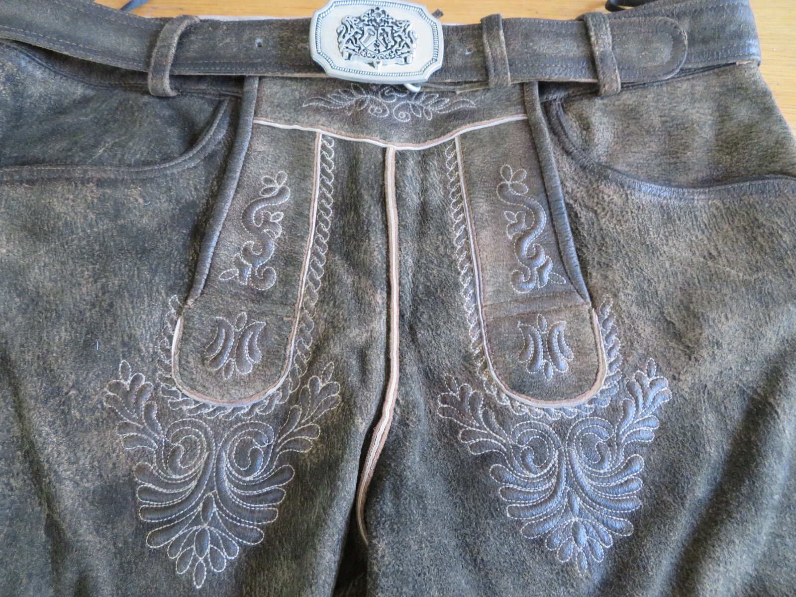 German Trachten Lederhosen Shorts Oktoberfest waist sizes 34, 38 (Euro 52, 56)