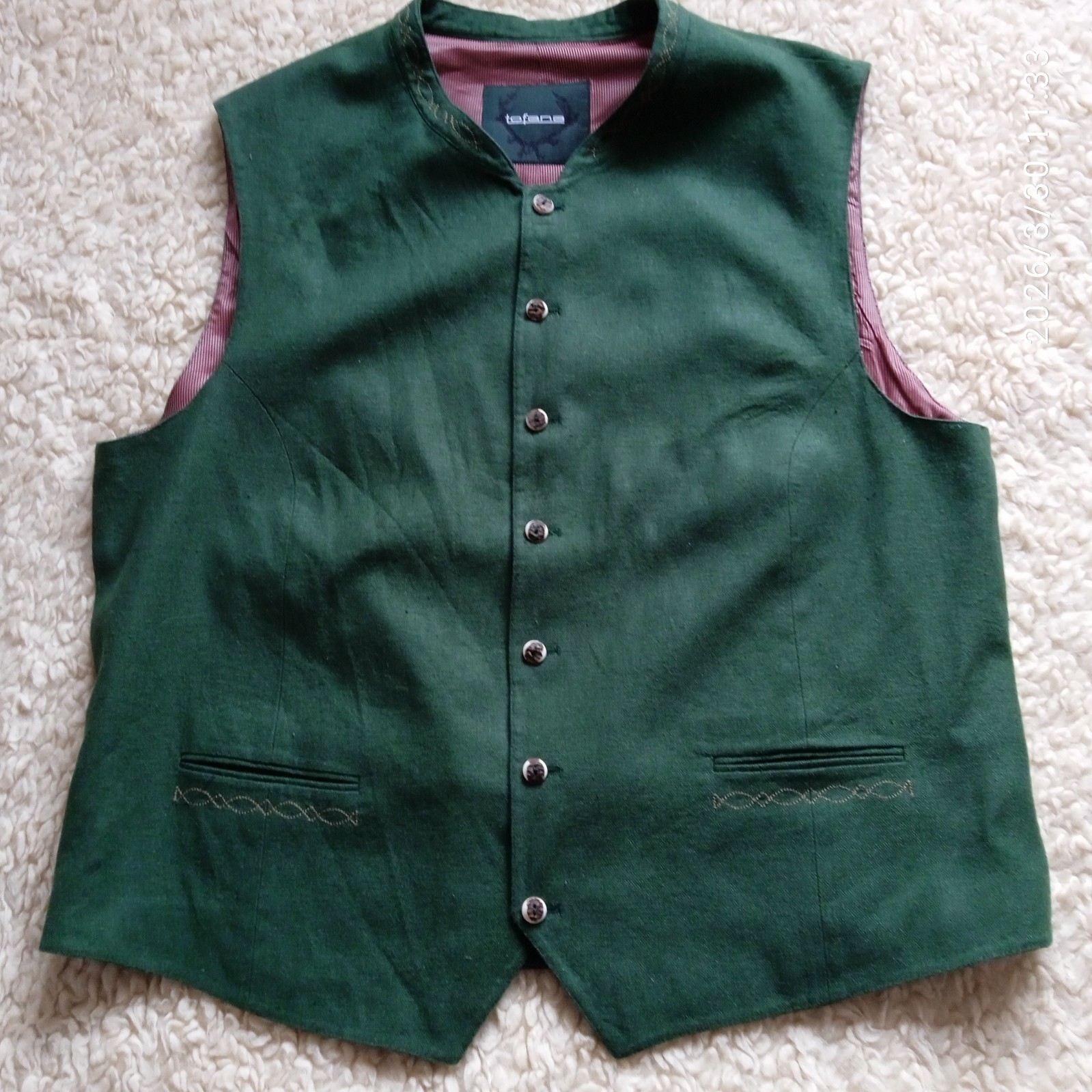 Tofana TYROL OKTOBERFEST DIRNDL MEN’S sleeveless jacket SIZE 58