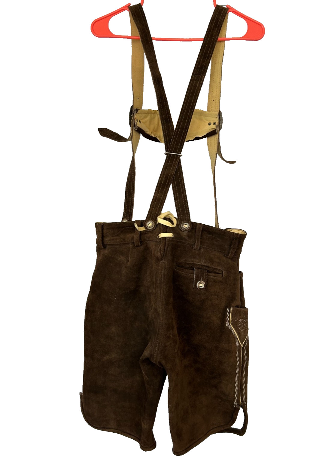 German Oktoberfest men size 32 brand Lederhosen4U genuine leather shorts