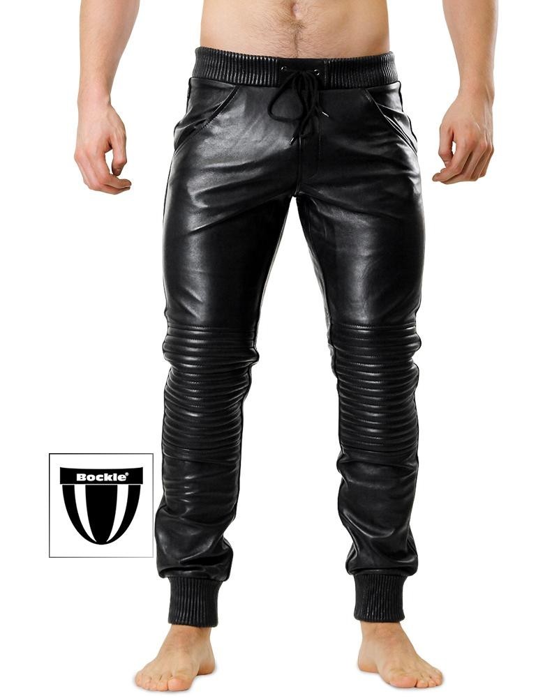 Bockle® New Joggers Herren Leder Jogginghose Neu Leather Joggers BOCKLEDEDER
