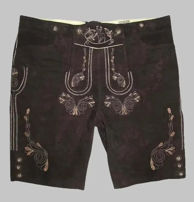 Men Oktoberfest Lederhosen – Bavarian Trachten Chocolate lederhosen