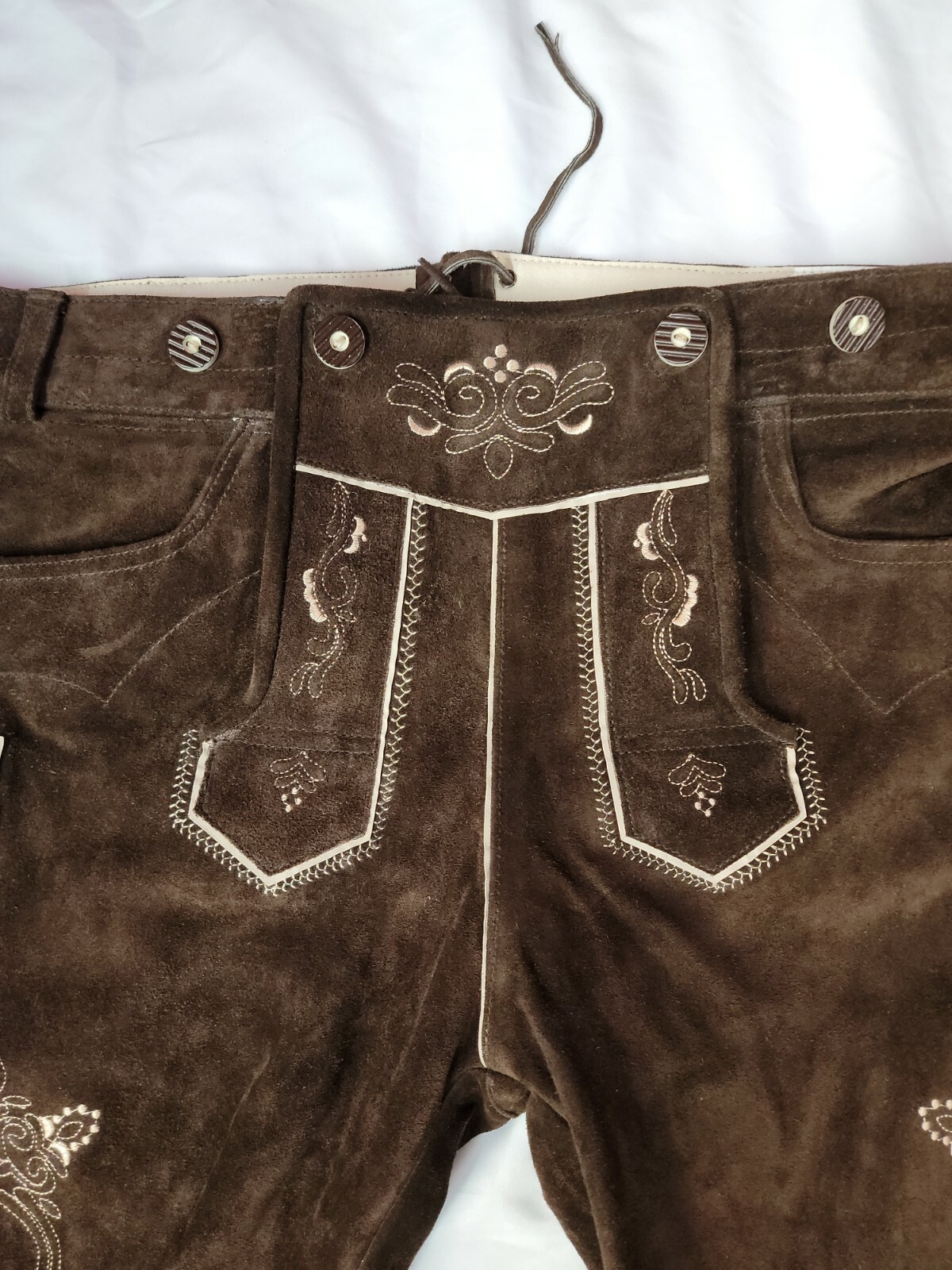 Lederhosen4U Real Leather Bavarian Shorts Size 54 #C3