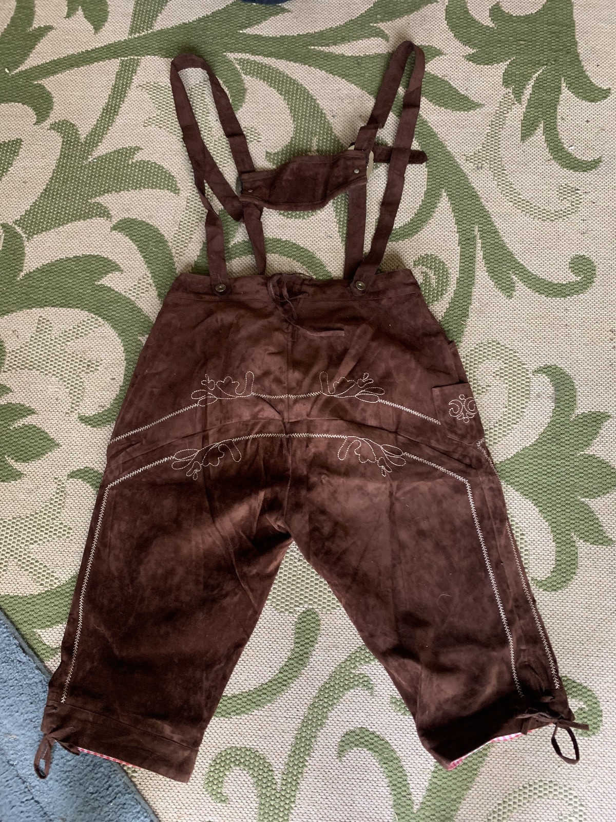 Lederhosen Men Oktoberfest – Brown – WAIST SIZE ~38″ – KOJOOIN Quality Brand