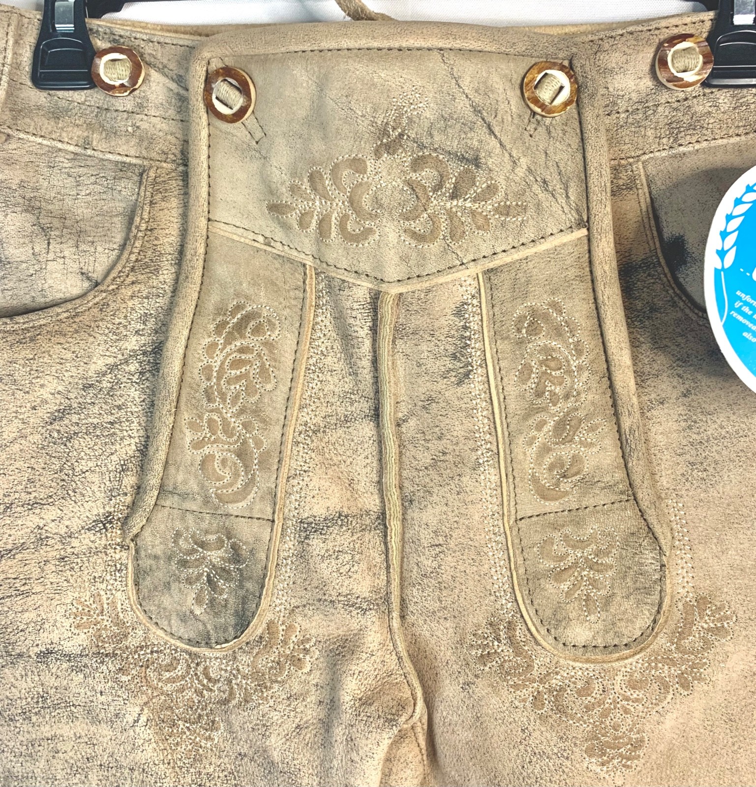 SCHONEBERGER TRACTEN Lederhosen Shorts Genuine BAVARIAN COUTURE SZ 33 NEW w TAG