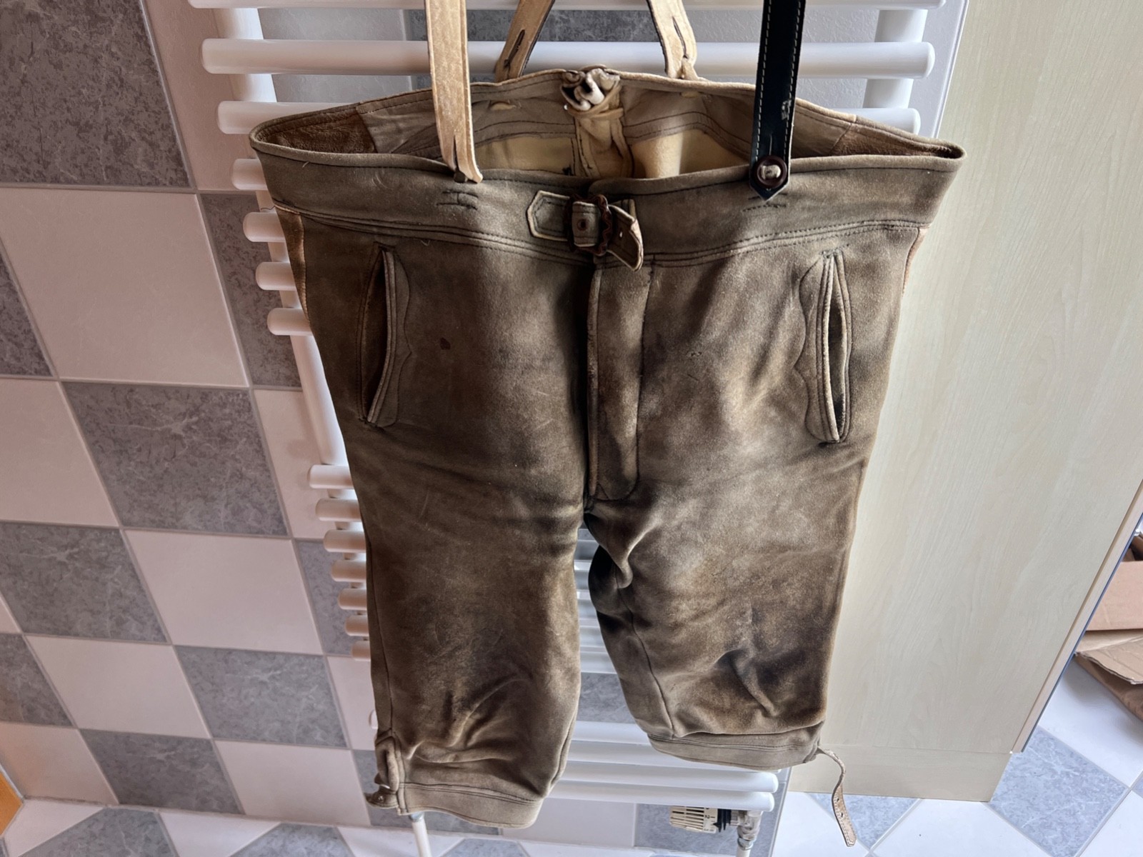 Genuine Bavarian Traditions Deerskin Trousers Lederhosen Oktoberfest Size 50