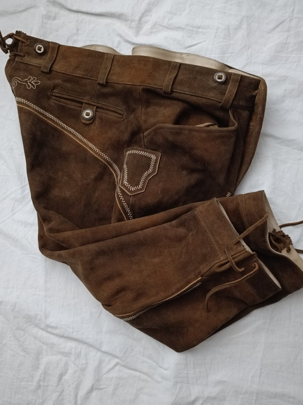 Spieth & Wensky Lederhosen 56 XL Suede Leather Trouser Oktoberfest Trachten