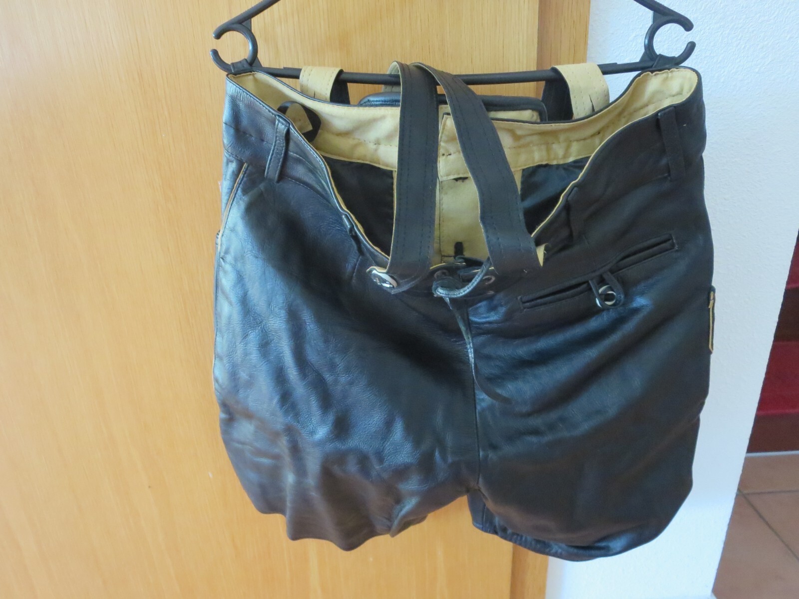 Lederhosen Plattler Pants, Size 52, Black