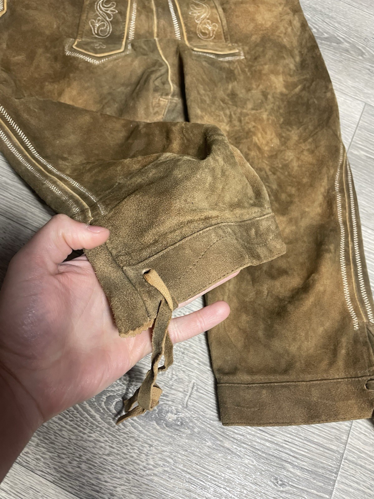 Vintage STOCKERPOINT Traditional Leather Trouser Shorts Men’s Sz 48 Oktoberfest
