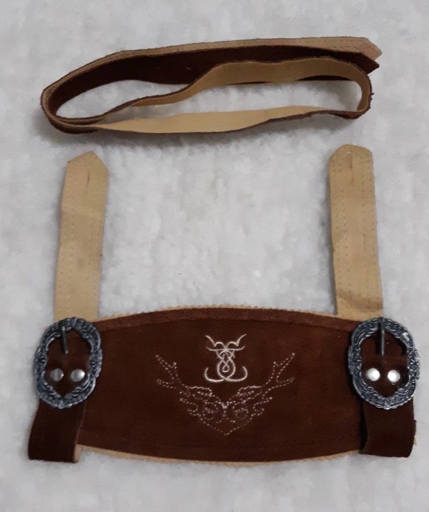 1 Pair Of Chocolate Brown Suede Schoneberger Trachten Couture Short Set