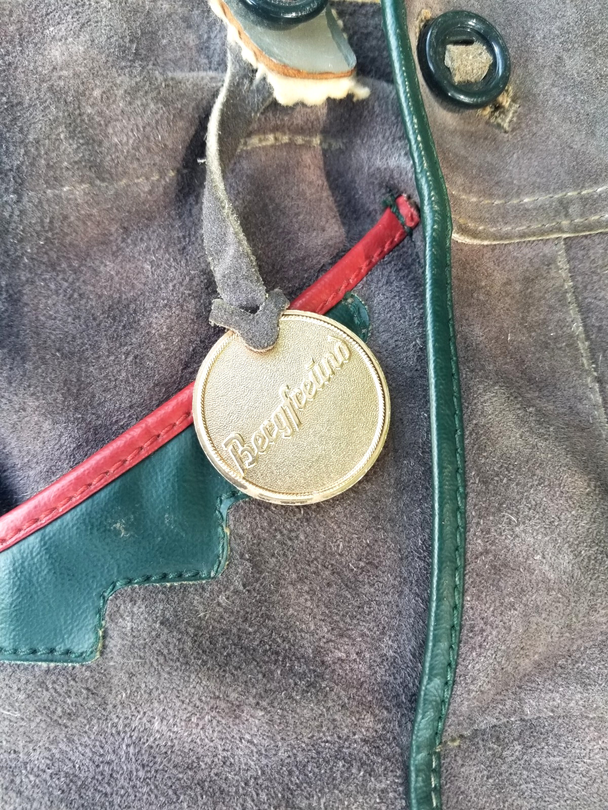 Vintage German Boys Lederhosen Suede Leather Shorts Suspenders Bavarian 1960s