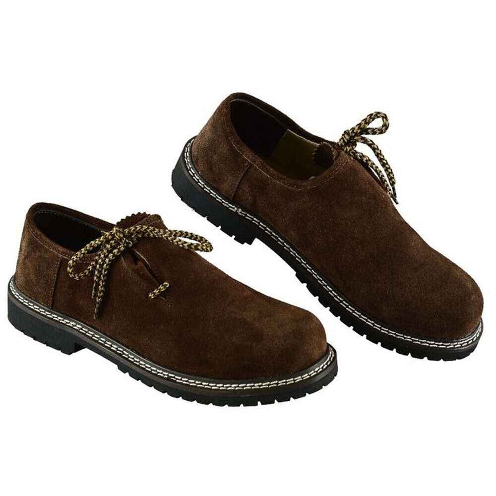 Bavarian Oktoberfest Lederhosen Shoes Top Quality German Suede Leather Shoes