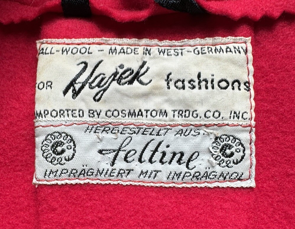 Vintage Child’s Oktoberfest Traditional Lederhosen Wool Jacket, West Germany