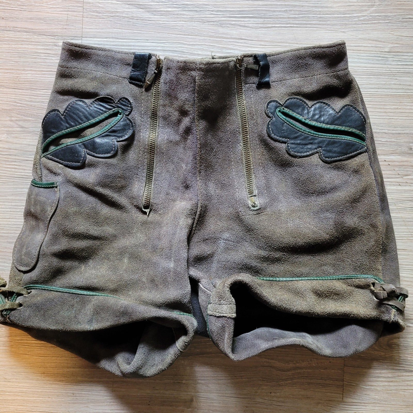 German Suede Shorts, Lederhosen Vintage