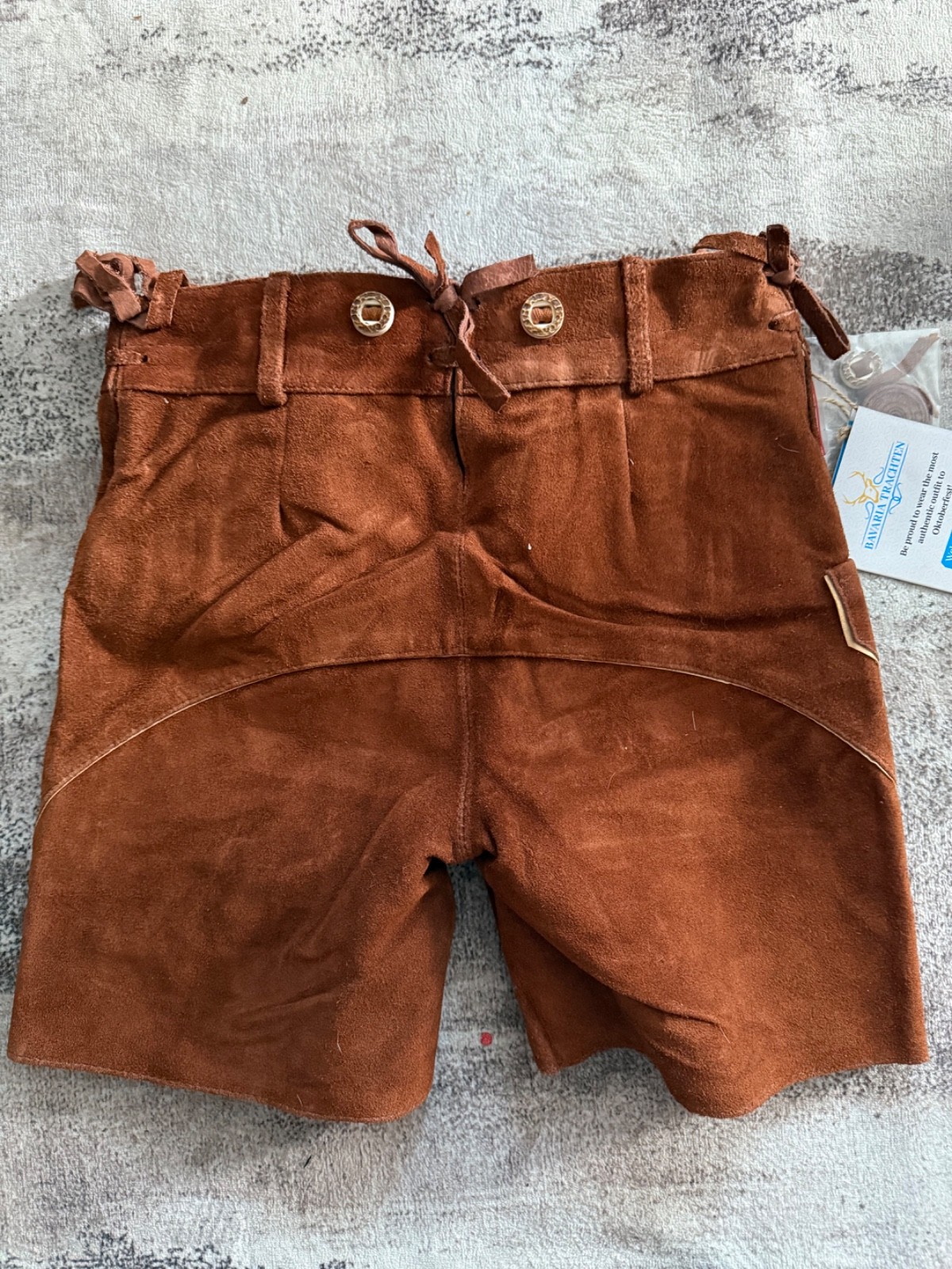 German Bavarian Lederhosen Shorts Childs size 11-14 / 146-164