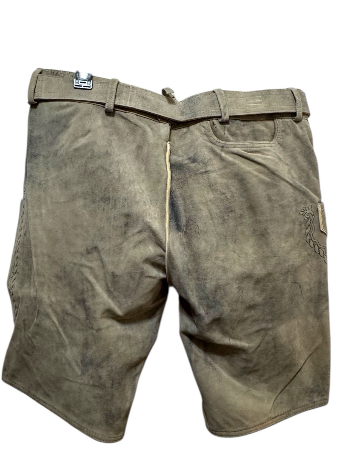 Alps Oak Trachten Wear Alpine Bavaria Suede Leather Lederhosen Oktoberfest Size