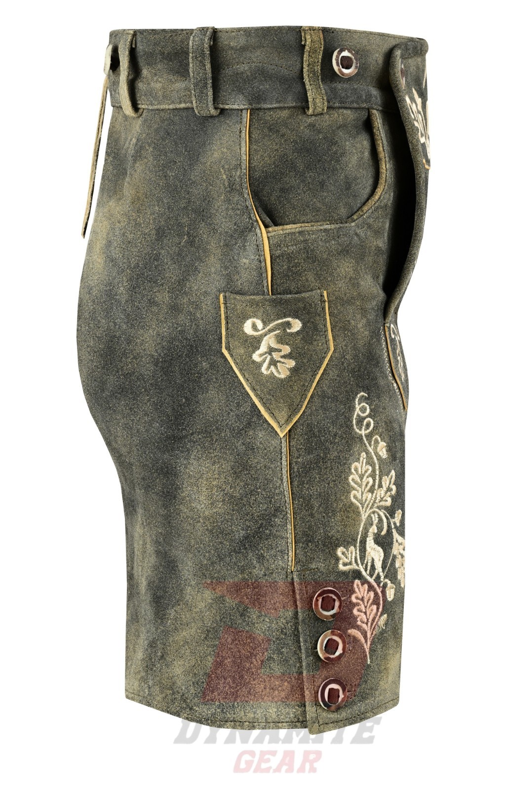 German Bavarian Traditional Lederhosen Hand Crafted Women Skirt