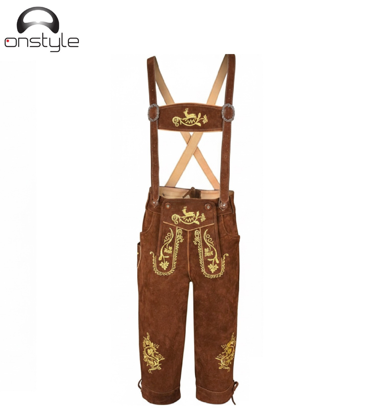 Premium Lederhosen Shorts -Men’s Bavarian Lederhosen Shorts – Traditional German