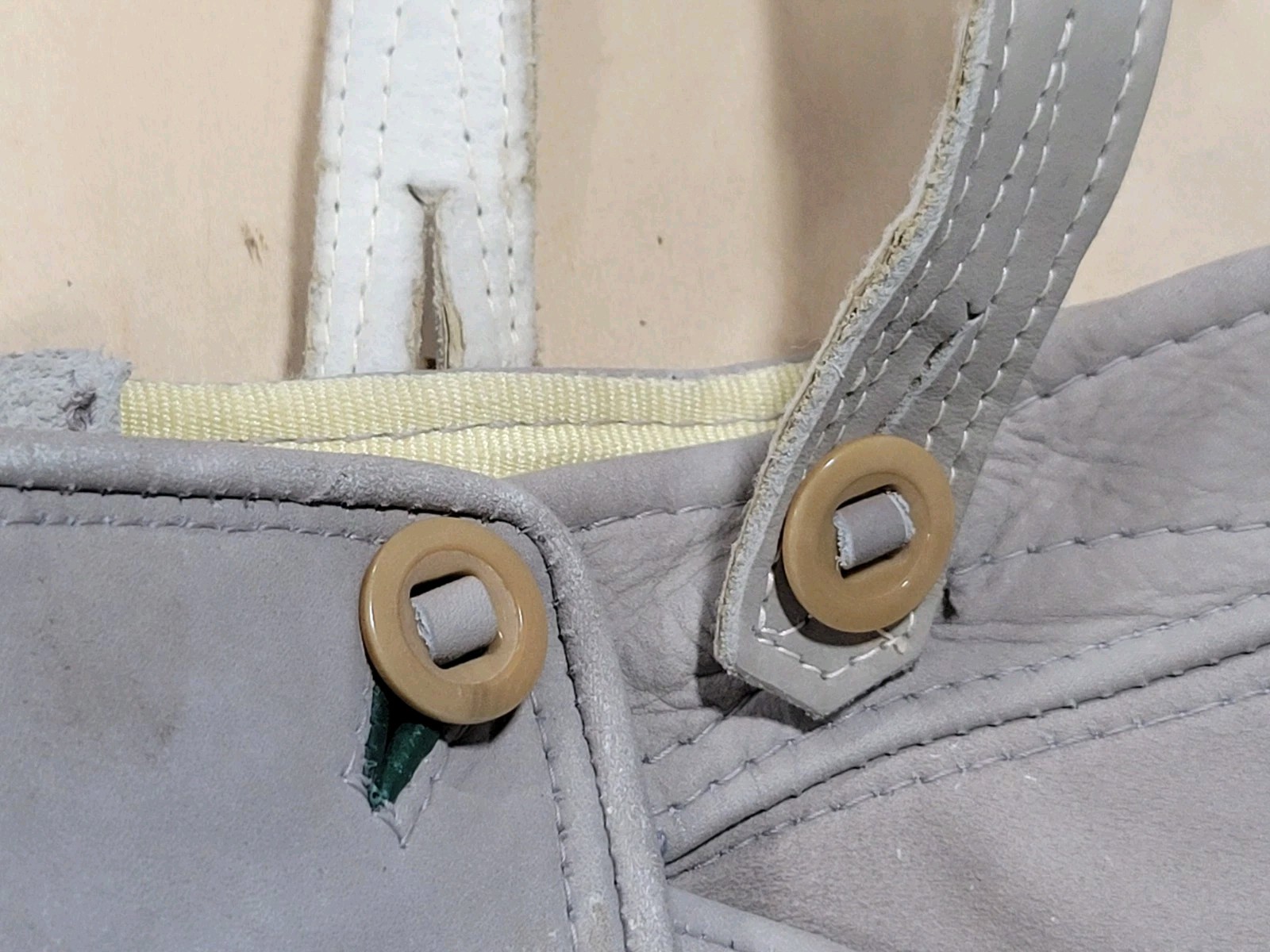 Vintage 1950s Boy’s Size 6 Lederhosen Leather Suede Austria Alpine Breeches