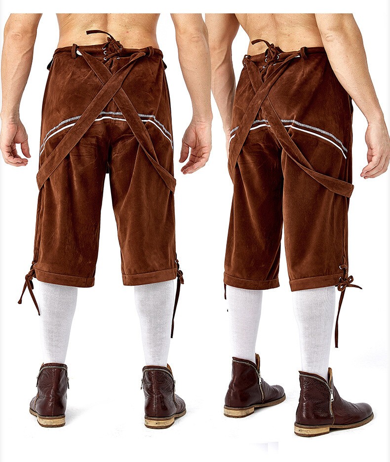 TRADITIONAL MENS BAVARIAN LEDERHOSEN OKTOBERFEST LEDERHOSEN GERMAN SUSPENDER