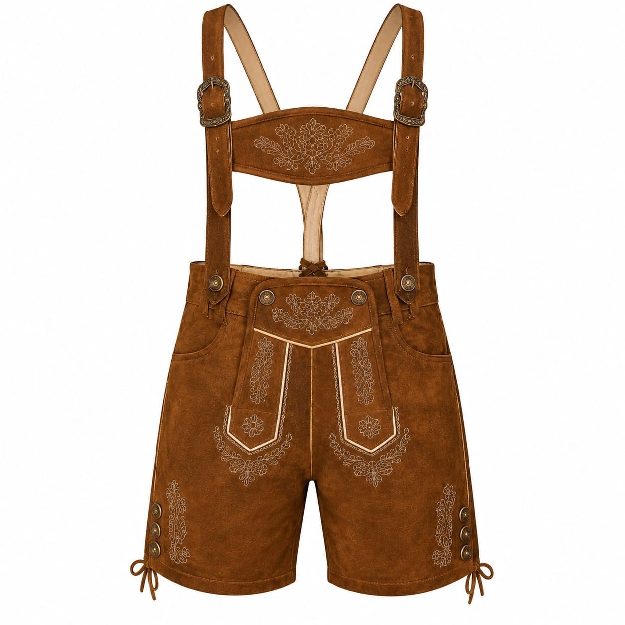 NEW Bavarian Oktoberfest Lederhosen Shorts Tracht Costume Men Women Kid All Size