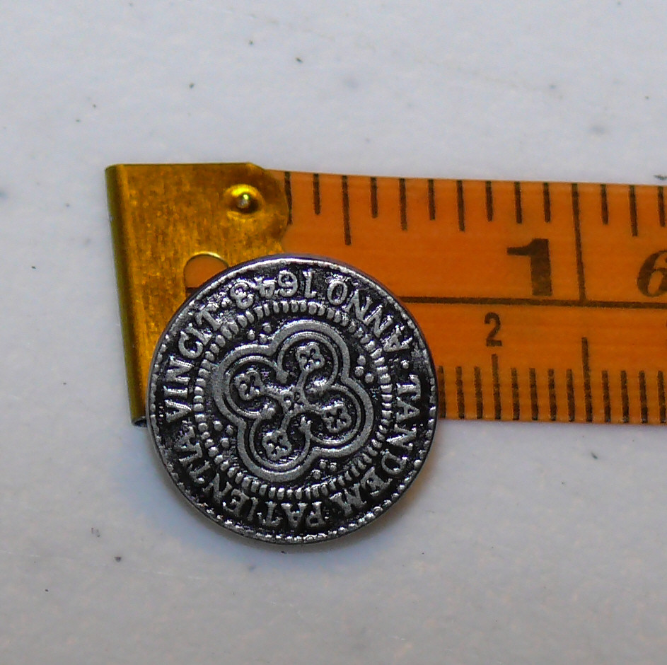 (9) Vintage METAL Shank BUTTONS 4 Lederhosen German Bavarian Sport Coat Jacket