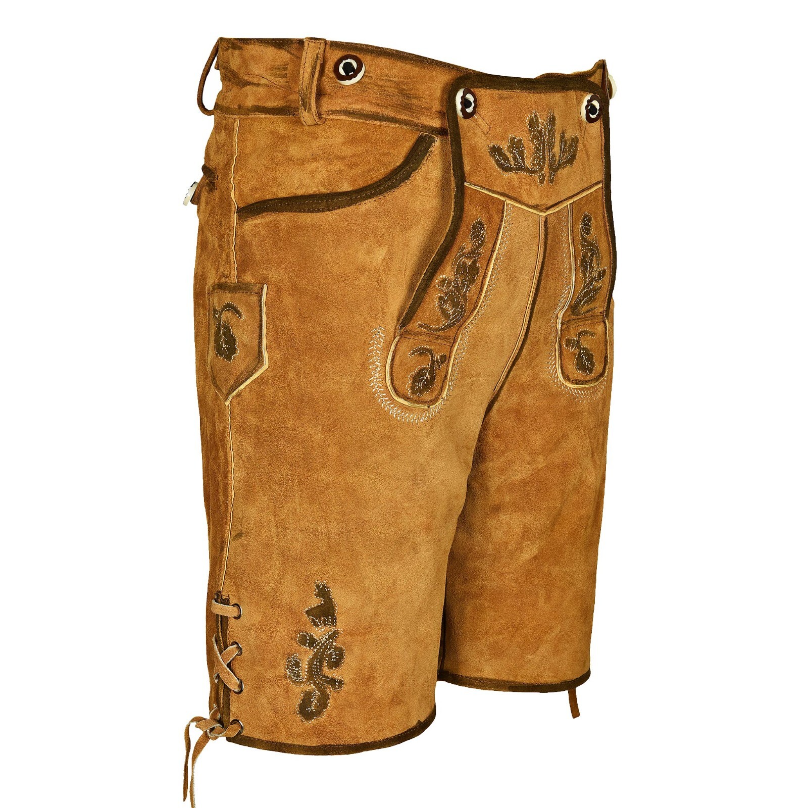 Suede Leather Lederhosen Schwann Germen Clothings Bavarian Oktoberfest Costumes