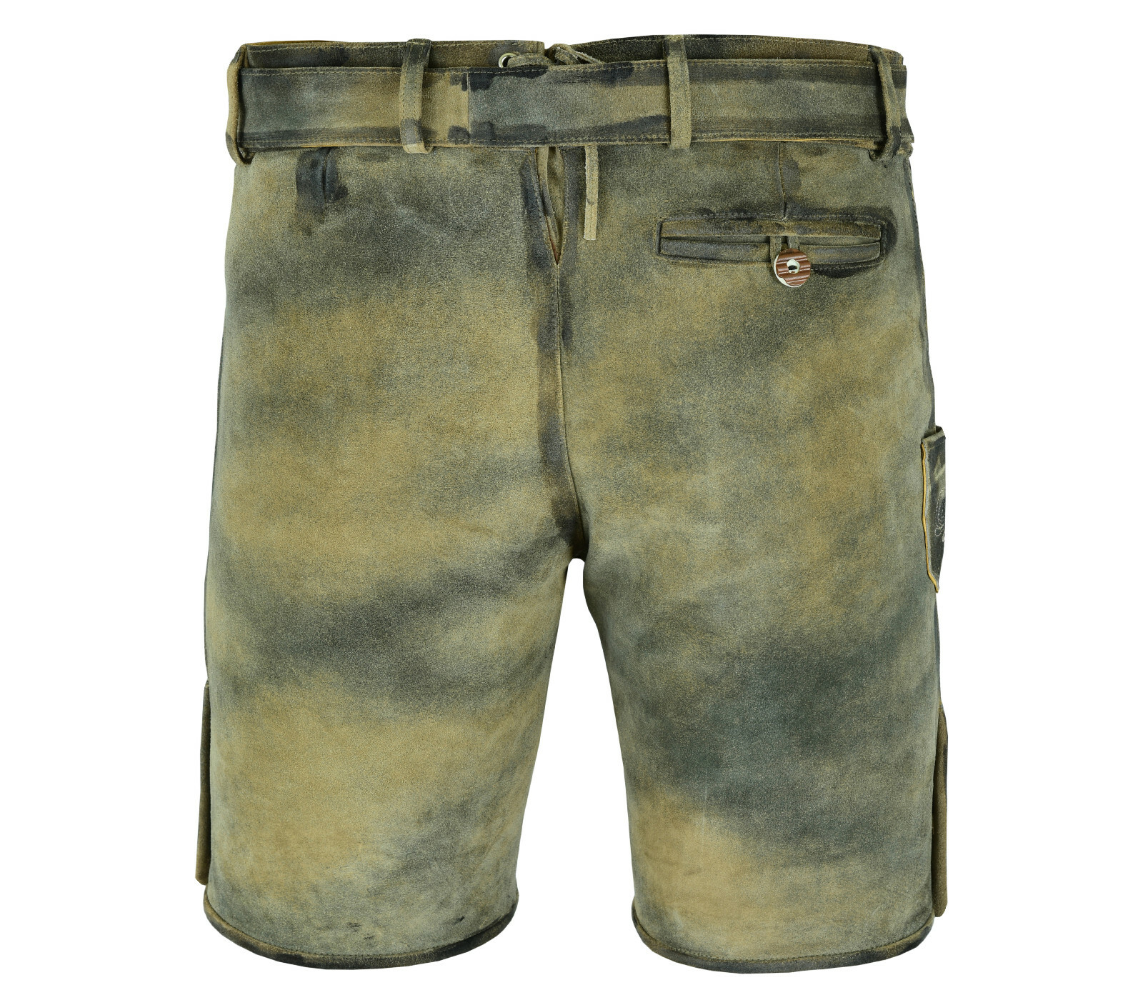Men’s costume leather pants short costume leather pants with belt size 46-60 le31-33