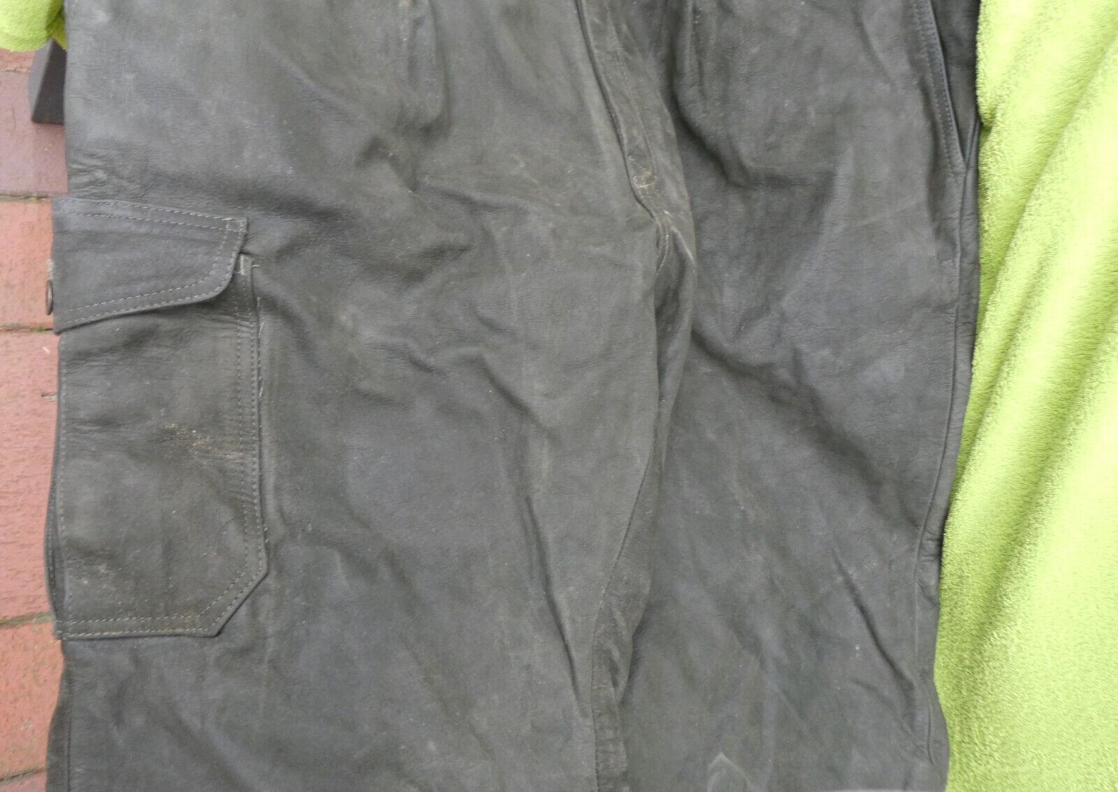 Old leather jeans hunting leather pants leather pants hunter leather pants No. 84