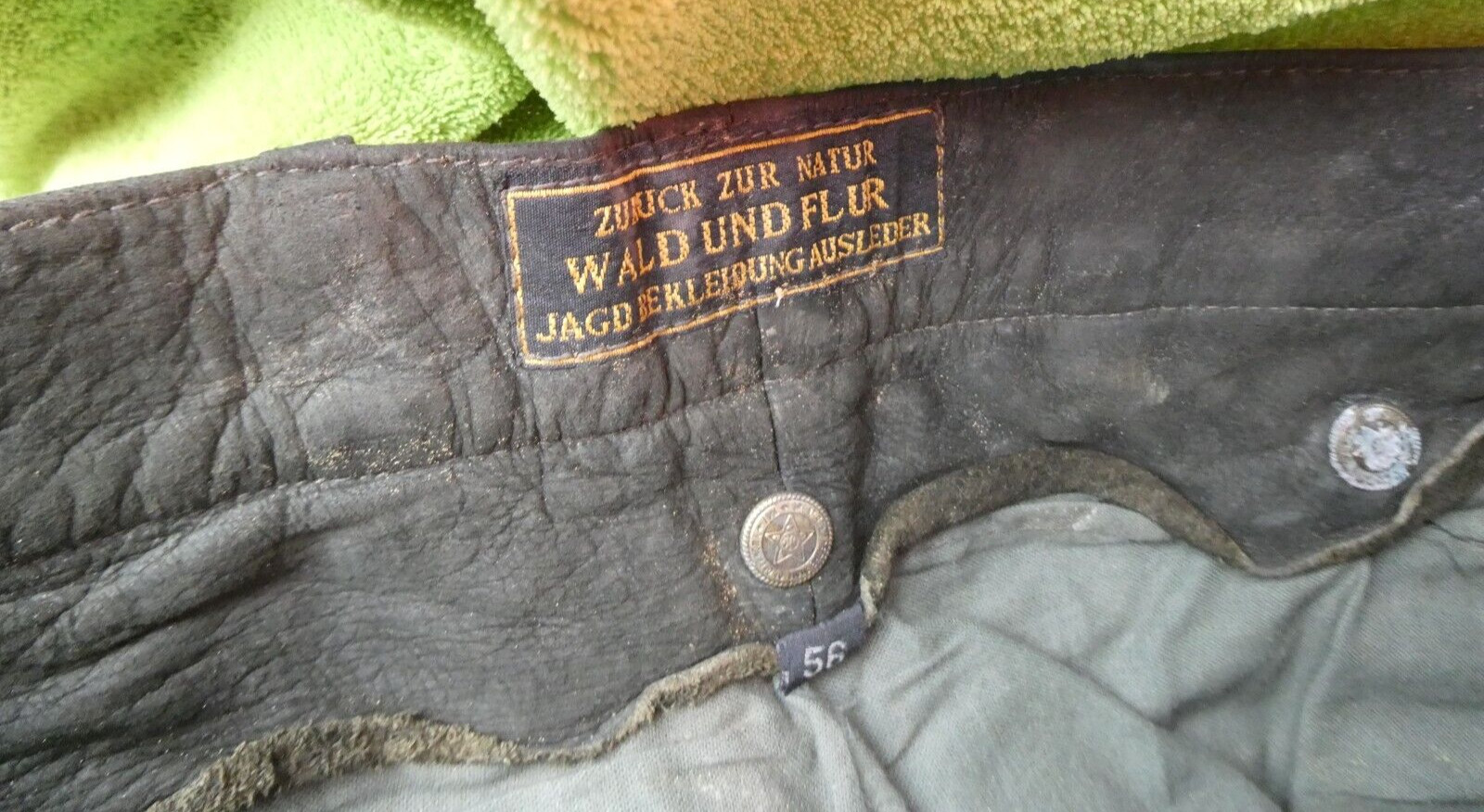 Old leather jeans hunting leather pants leather pants hunter leather pants No. 84