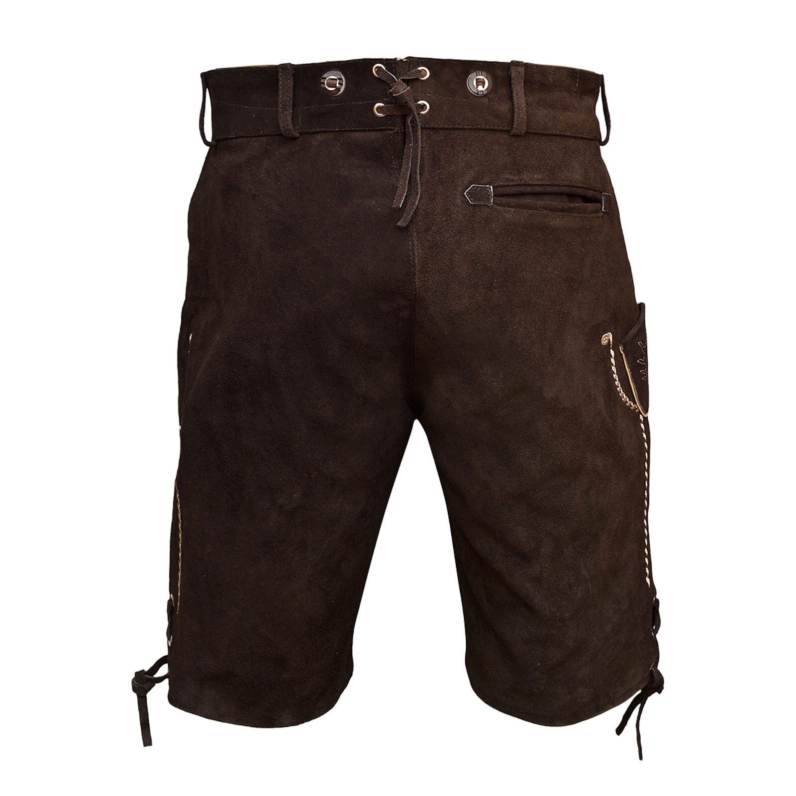 Suede Leather Lederhosen Porche German Costume Men Bavarian Oktoberfest Outfit