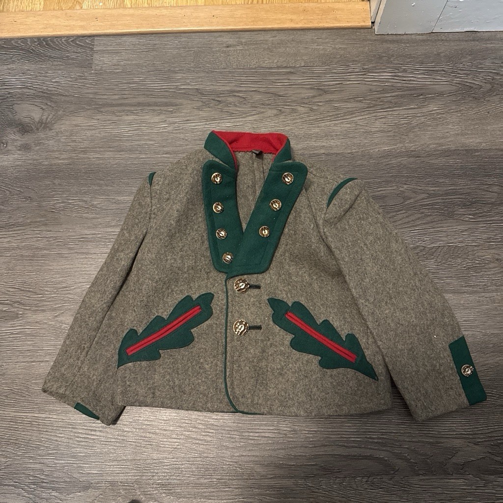 Authentic Kids Lederhosen Bavarian German Oktoberfest Christmas Vintage Set Nice