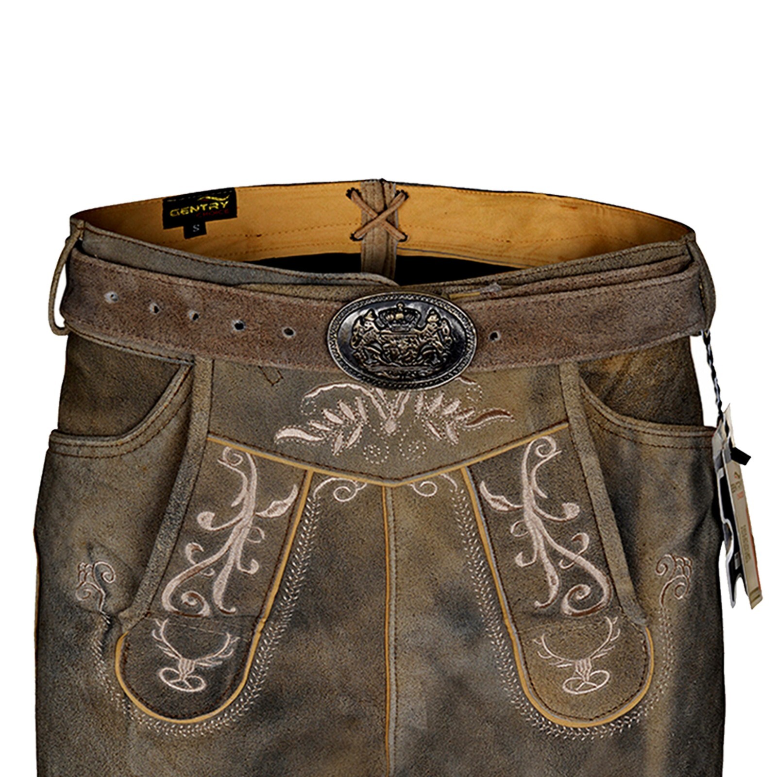 Oktoberfest Men Suede Leather Lederhosen Klose Germen Outfit Bavarain Lederhosen
