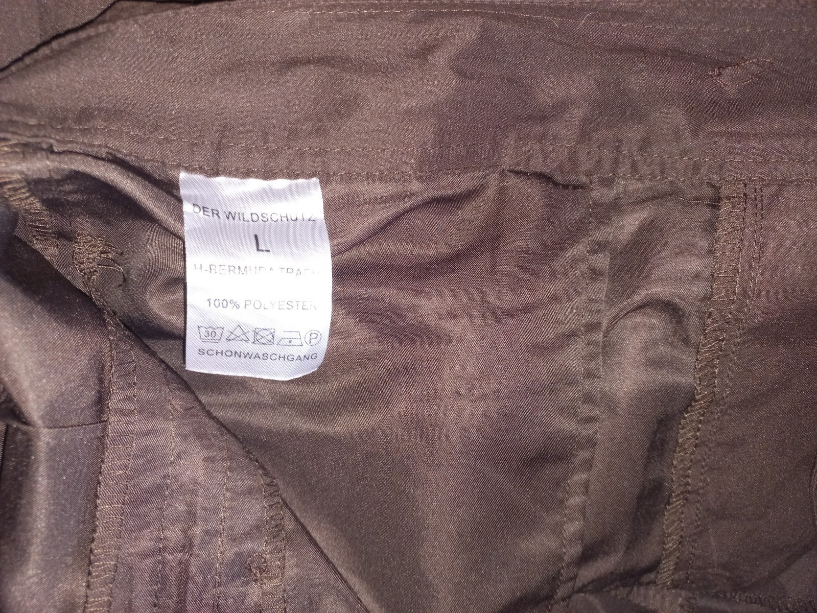 Der Wildschutz Traditional Lederhosen Trachten shorts pants (Size L)