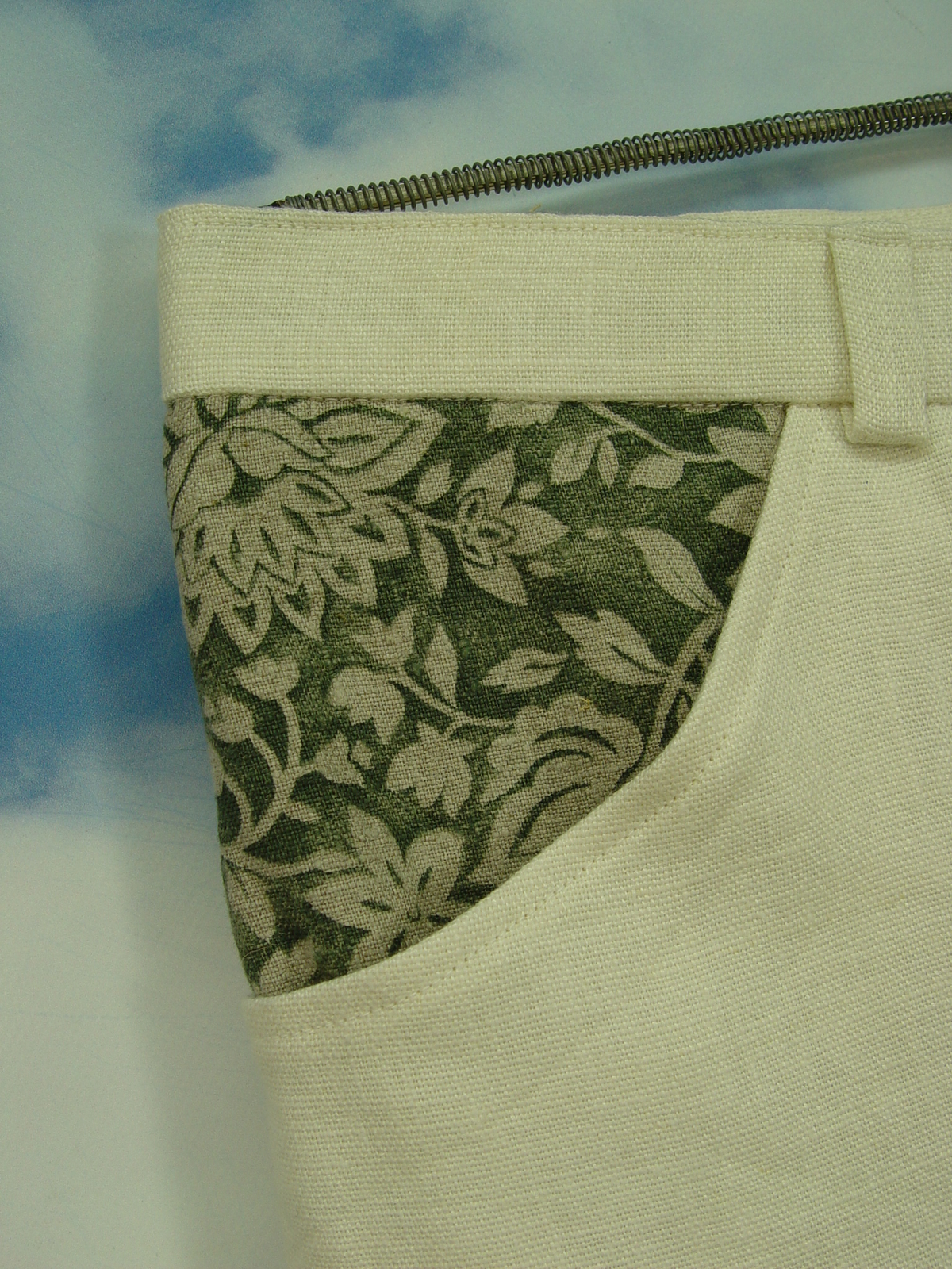 Upcycled men’s shorts short traditional hot pants linen UCS001 size 54
