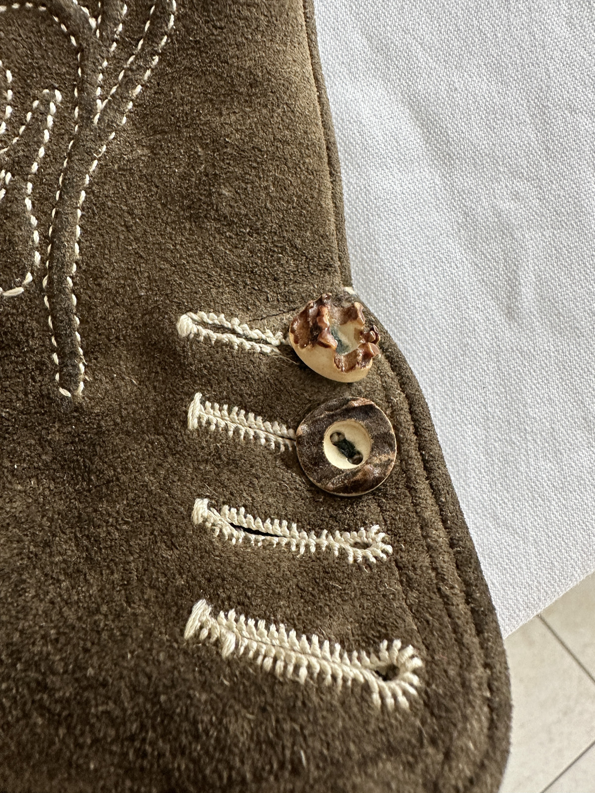 Deerskin Trousers Short Traditional Lederhosen Purest Custom Made Size 56-58 Excellent