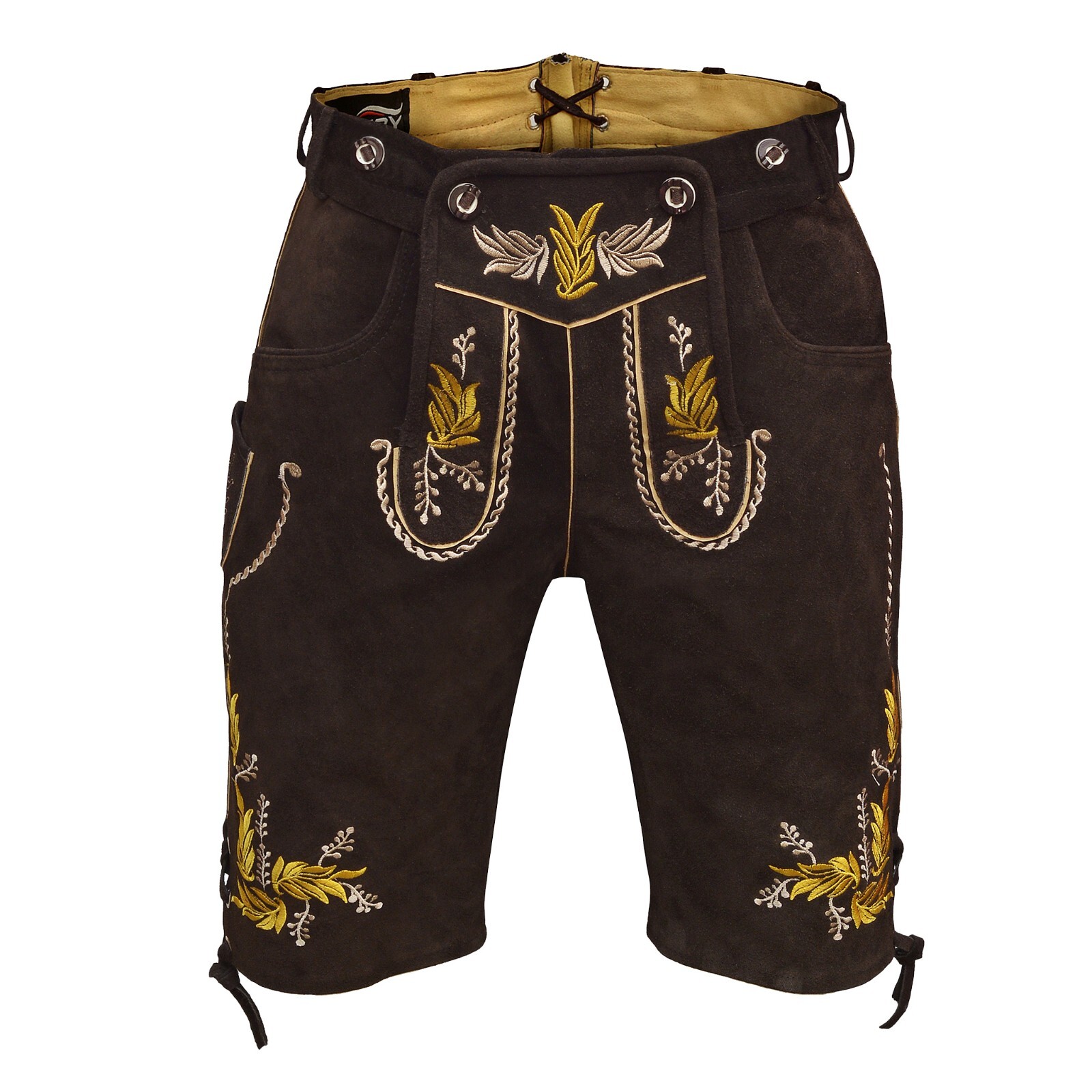 Suede Leather Lederhosen Porche German Costume Men Bavarian Oktoberfest Outfit