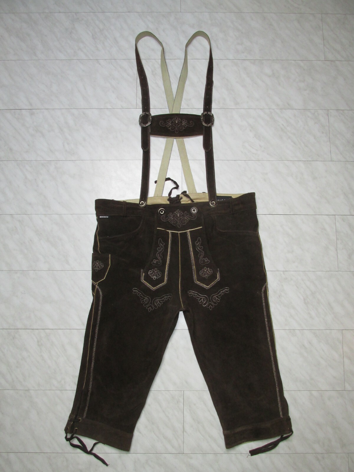 80s Knee High Leather Pants with V Straps Gay Size 58 Inside Smooth Leather/PL Very Soft