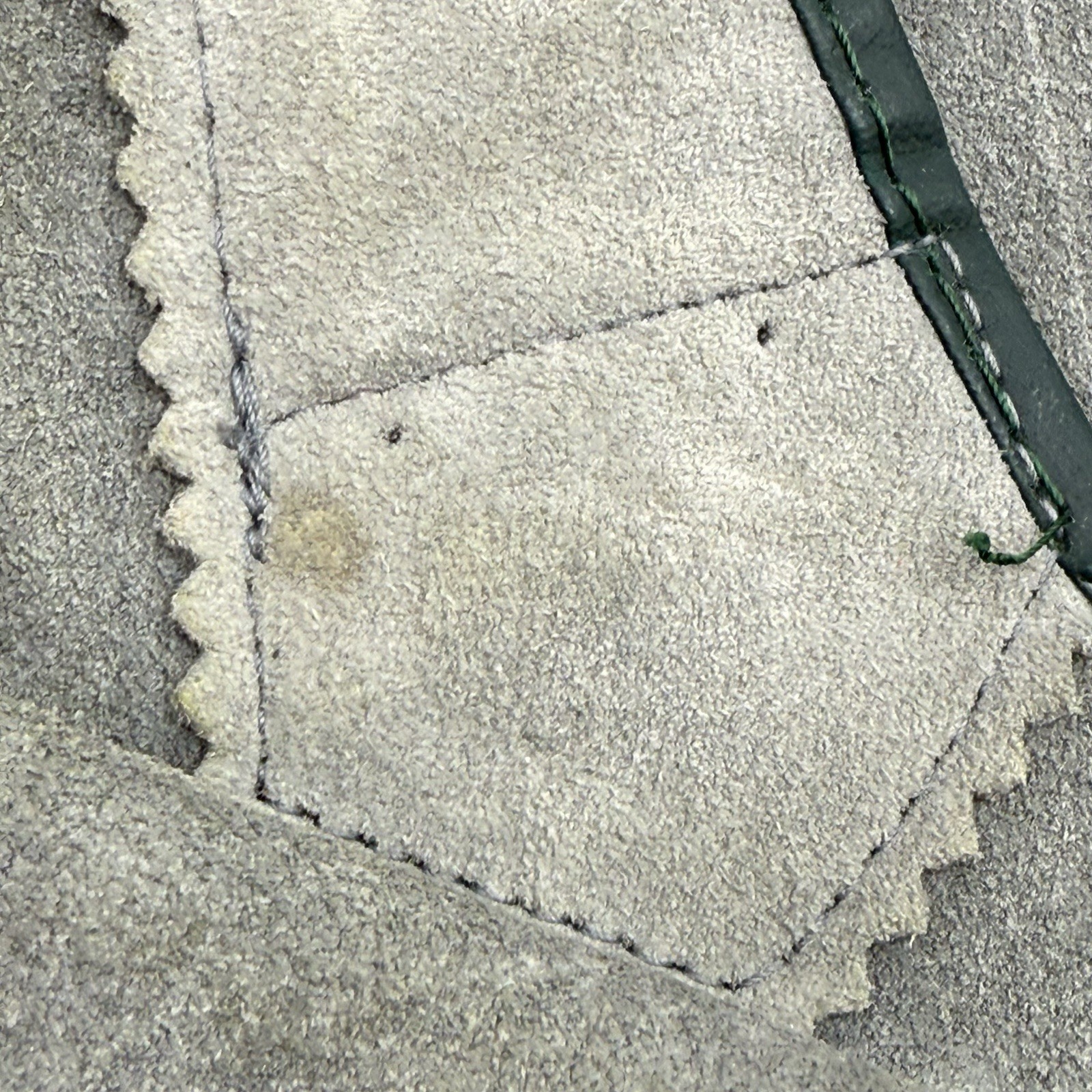 Lederhosen German Leather Suede Vintage Childs Green Grey Shorts Breeches